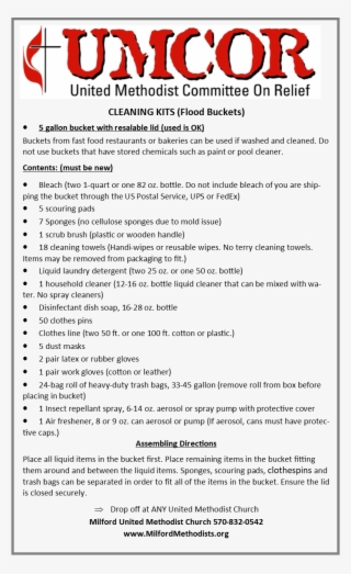 Buckets - Umcor Health Kits