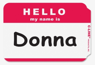C-line Hello My Name Is Adhesive Name Badges, 100/box - Hello My Name Is Sticker
