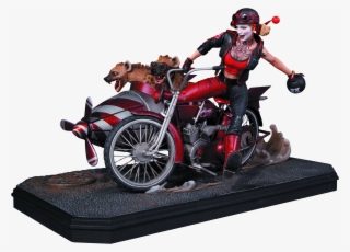 Gotham City Garage Harley Quinn With Sidecar - Gotham City Garage Harley Quinn