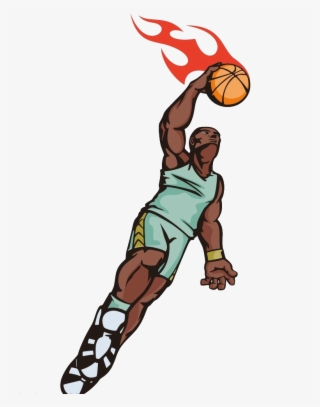 Basketball Sport Slam Dunk Illustration - Basketball