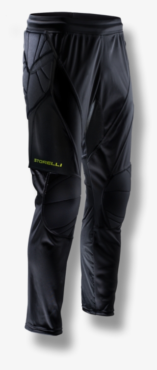 Soccer Youth Kids Goalkeeper Pants Knee Panel Fitted - Storelli Kids Exoshield Matchday Gk Long Pants Black