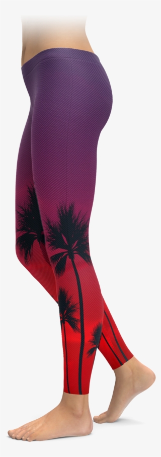 Sunset & Palm Tree Leggings