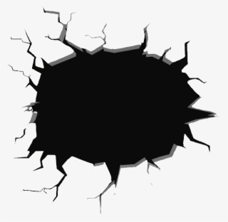 Hole Cracked Cracking Cracks Ground Overlay - Hole In A Wall Drawing