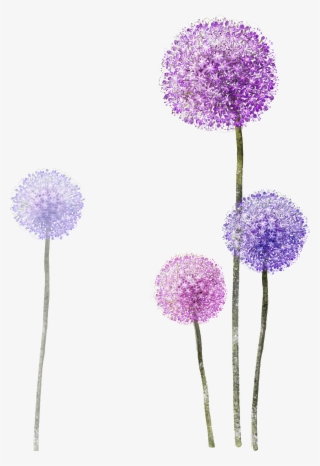 Purple Paper Wallpaper Dandelion Hq Image Free Png - Purple Dandelion Png
