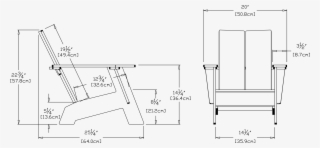 Dimensions - Adirondack Chair