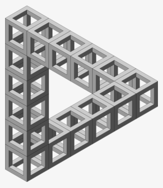 3 D Triangle Optical Illusion Png