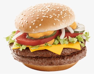 Two Juicy Beef Patties Between Slices Of Cheese Covered - Patty