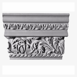 Plaster Crown Molding Georgian 6" P X 7-1/2" D X - Crown Molding