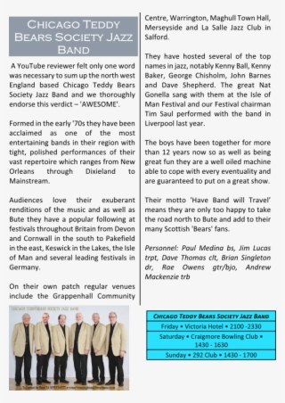 Richard White's Fivers Jazz Main Havana Swing Savannah