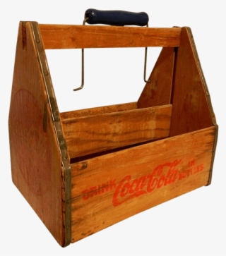Vintage Empty Coca Cola Bottle Carrier - Plywood