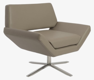 Img - Eurostyle Carlotta Lounge Chair In Taupe And Stainless