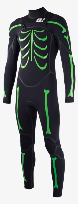 Rb1b Mens 4/3 Rubber Bones Fullsuit - Skeleton Wetsuit