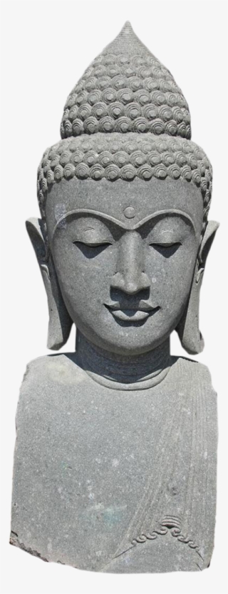 Stone Carved Buddha Head On Chairish - Carving