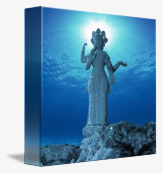 Clip Freeuse Download Buddha Statue At Sunabe Seawall - Buddha Statue Underwater