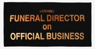Funeral Director ~ Beach Towel / Blanket - Semiconductor Physics And Devices