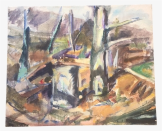 Png Transparent Stock Vintage Original Abstract Painting - Landscape Painting