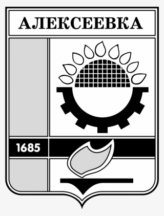 Open - Alekseevka Coat Of Arms Large Wall Clock