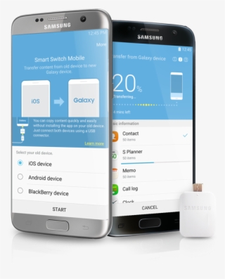 Transfer Samsung To Samsung S7/s6 - Note 7 Smart Switch