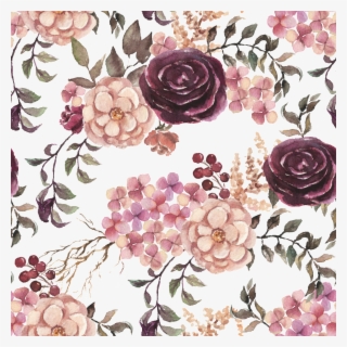 Plant Beautiful Flower Background - Watercolor Painting