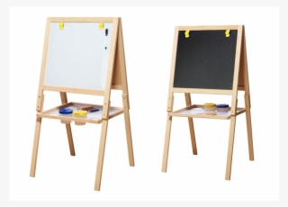 Casdon Double Sided Wooden Easel 2 In 1 Chalkboard
