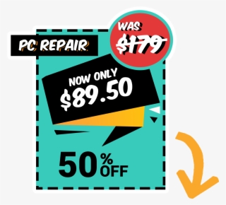 Pc Repair Coupon - Graphic Design
