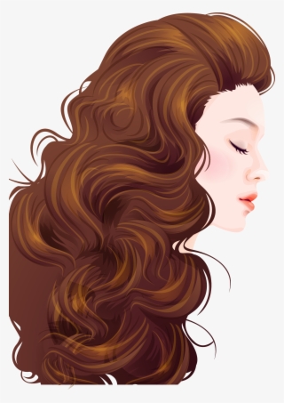 Cape Transparent Girl Haircut Svg Library Stock - Peinado Ilustracion