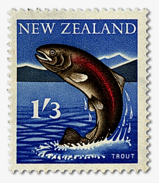 Single 1s 3d 'fishing - Postage Stamp