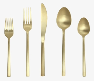 Rose Gold Fork Png Image Background - Fortessa Arezzo 5 Piece Flatware Set