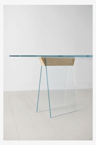Tonelli, Kasteel Extra-clear Glass Table And Trestles