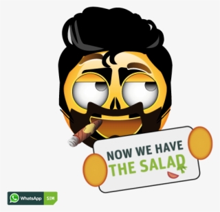 Horror Emoticon Mit Gelbem Gesicht Und Totenkopf-makeup - Face