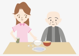 Rice Time / Old Man / Nursing Staff - Caregiver