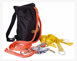 Move Your Mouse Over Image Or Click To Enlarge - Guardian Horizontal Rope Lifeline System - 30 Ft.