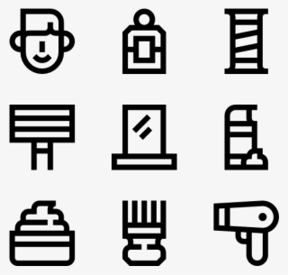 Barbershop - Building Outline Icon Png