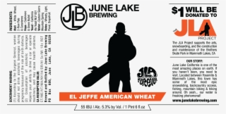 El Jeffe American Wheat Label - Poster