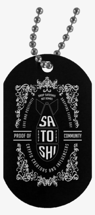 Satoshi Dropper Dogtag - Happy Birthday Son In Military