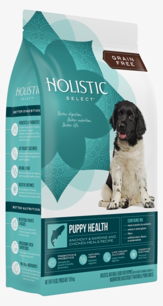 Product Packaging Image - Holistic Select Puppy Health Anchovy, Sardine &
