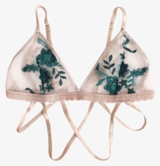 Flower Bra - Bralette Embroidery