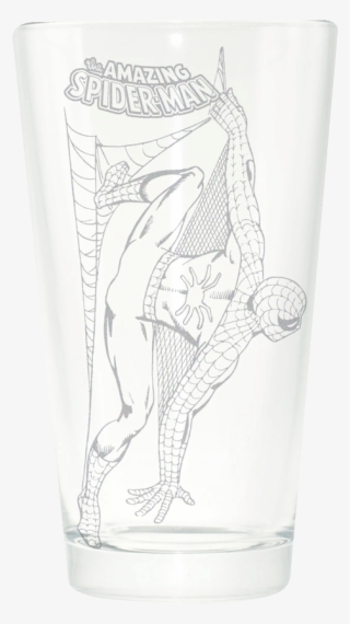 The Amazing Spiderman Etched Pint Glass