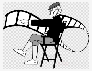 Film Director Clipart Black And White