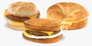 We Always Have A Great Selection Of Hot Sandwiches - Yummy Sausage Egg And Cheese Biscuit