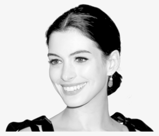 Anne Hathaway Png Image - Anne Hathaway Black And White