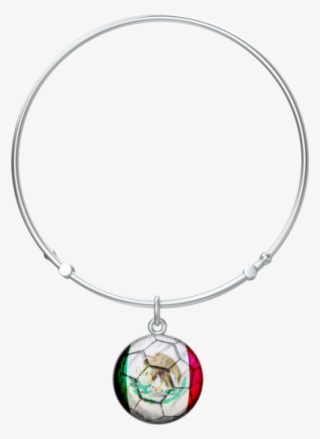 Mexico Vamos Con Todo Stackable Bangle In Silver - Moon