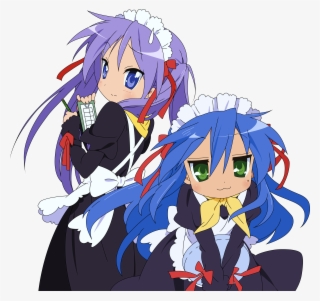 Resized To 21% Of Original Loading Hiiragi Kagami And - Cat Maid Cafe Anime