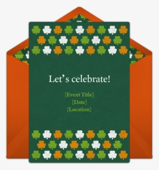 Free Clover Pattern Invitations - Paper