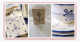 The Anchor Stamp Came Home With Me And Today's Order - Blue And White Porcelain
