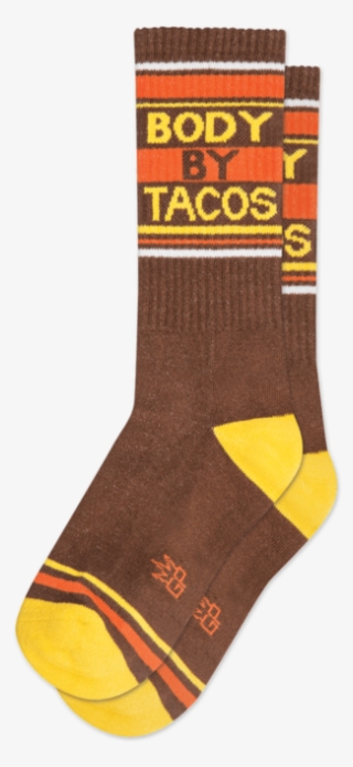 Body By Tacos Ribbed Gym Socks Weird Funny Gags Gifts - Sock