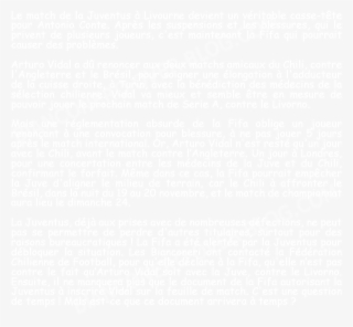 Arturo Vidal, Absent Pour Livorno-juve, À Cause De - Pattern