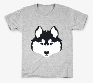 Siberian Husky Face Kids T-shirt - Architecture Tee Shirts