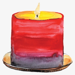 Hand Drawn A Lit Candle Transparent Cartoon - Portable Network Graphics ...