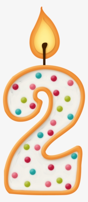 Birthday Candles Clipart Velas - 2 Birthday Candle Png